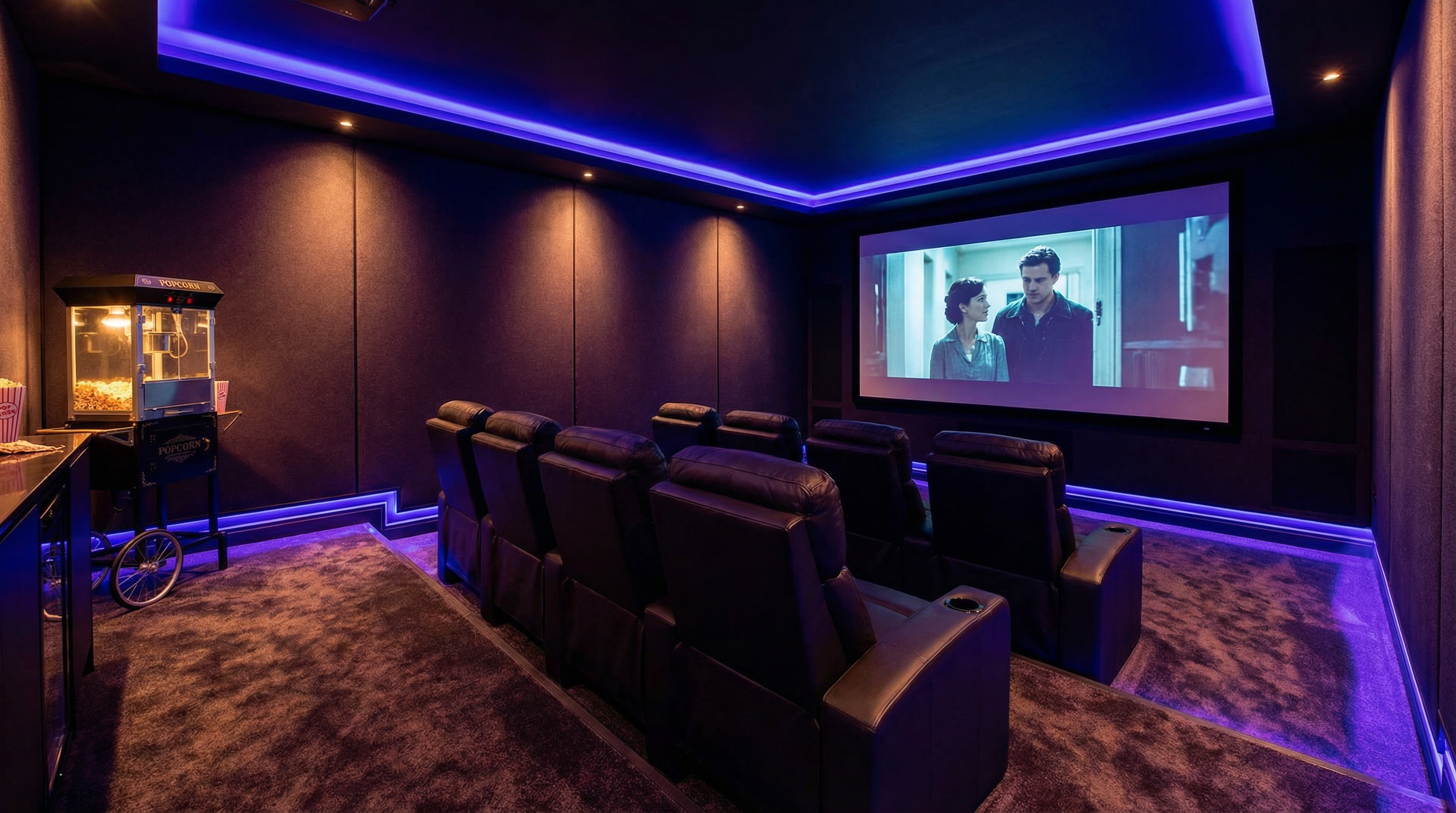 Home Cinema Room - Garage conversion in Billericay, Essex by Imperial Garage Conversions